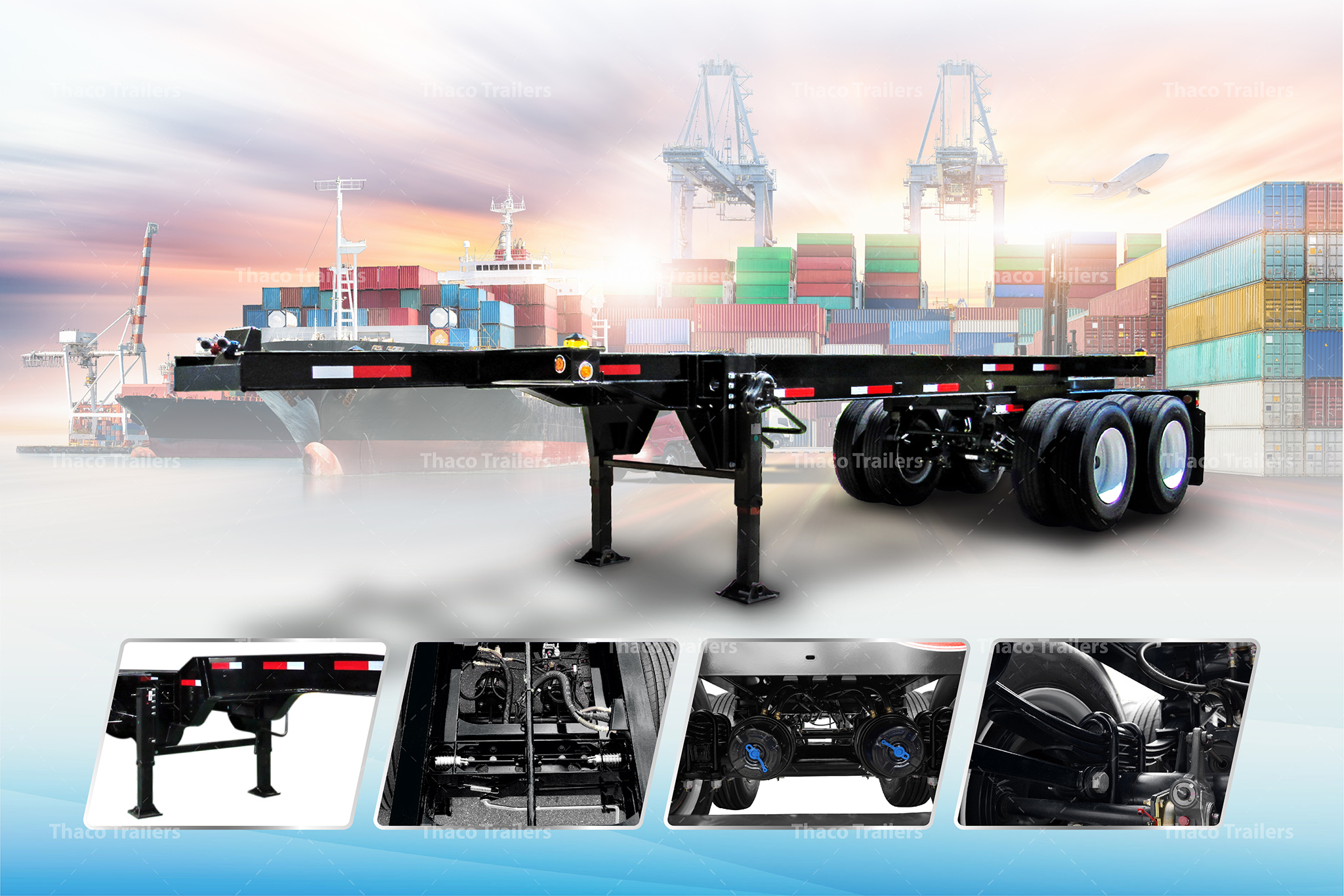 20ft container chassis 2